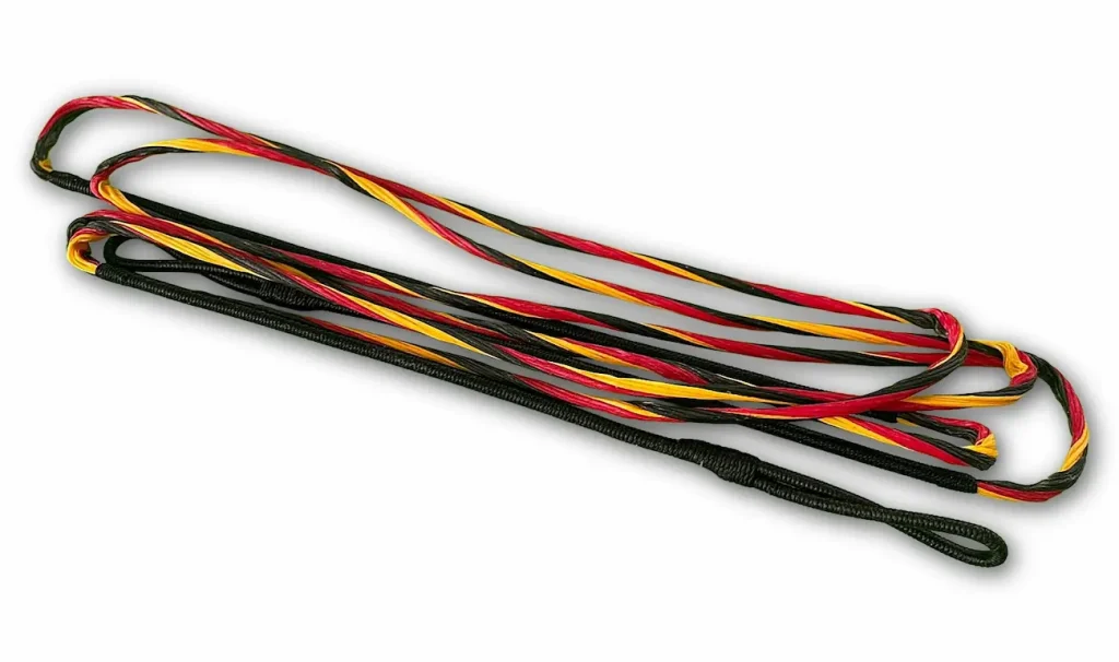 Bogensehne B55 in schwarz-rot-gelb